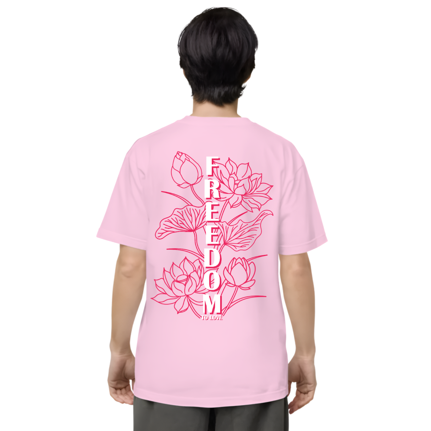 Freedom to Love Tee (Baby Pink)