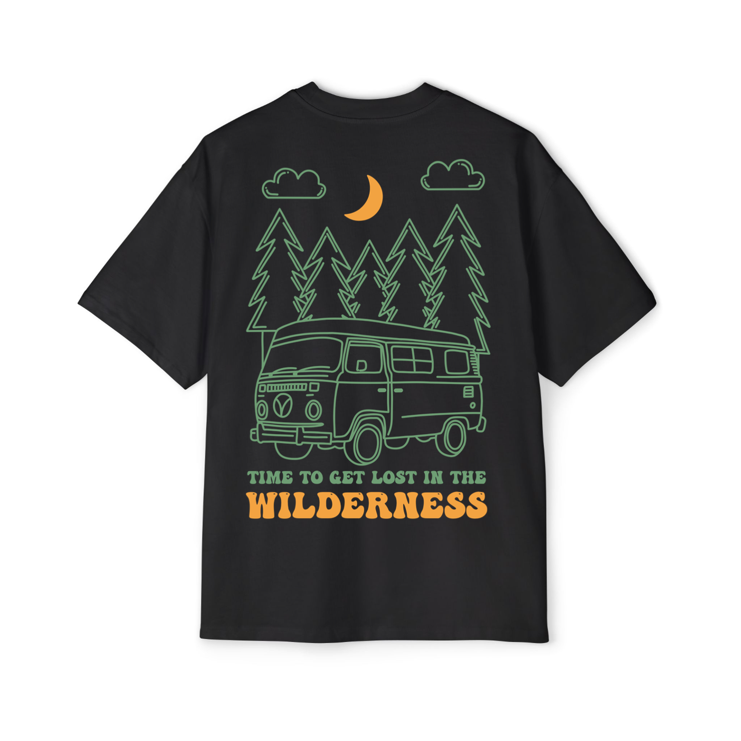 Camping Oversized Tee (Black)