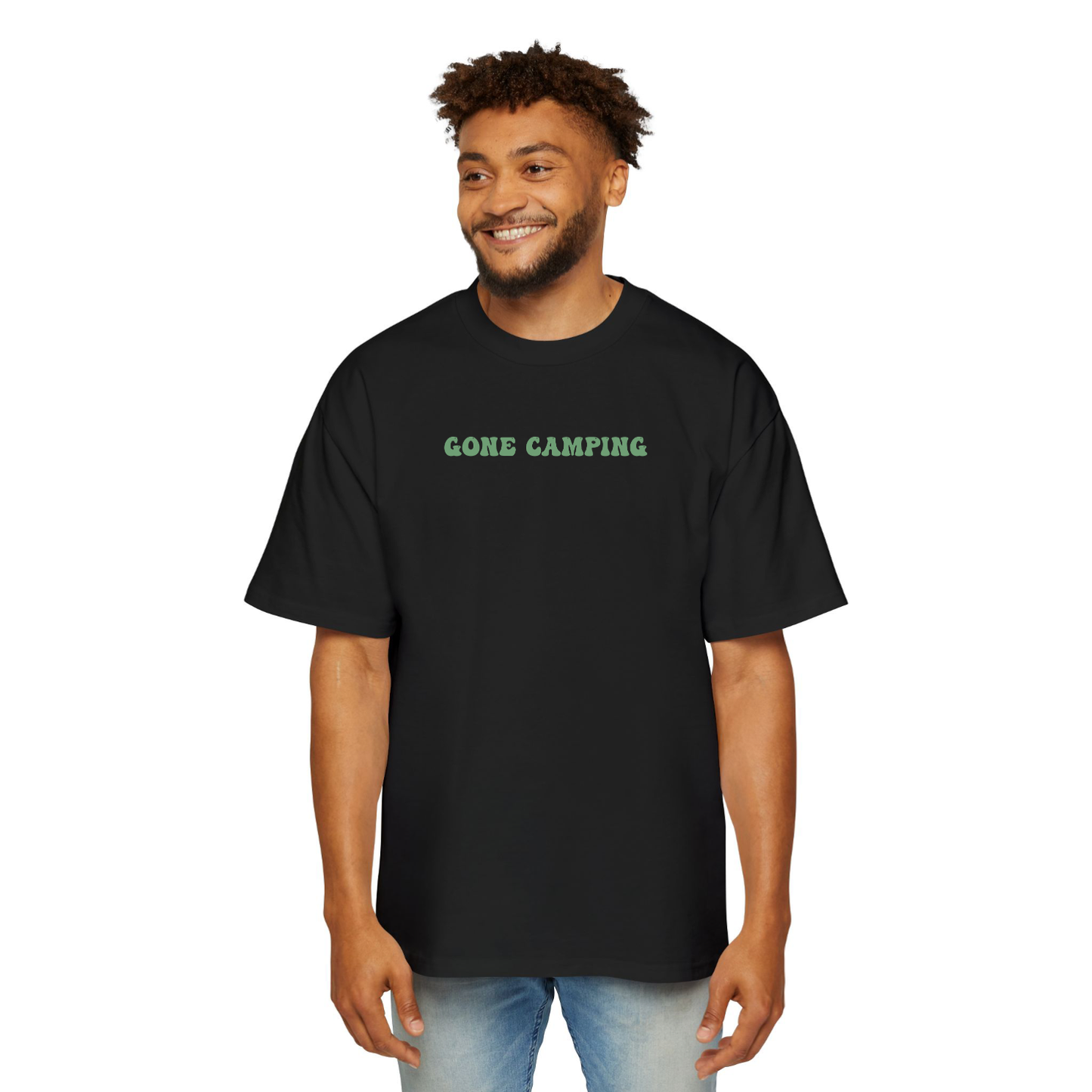 Camping Oversized Tee (Black)