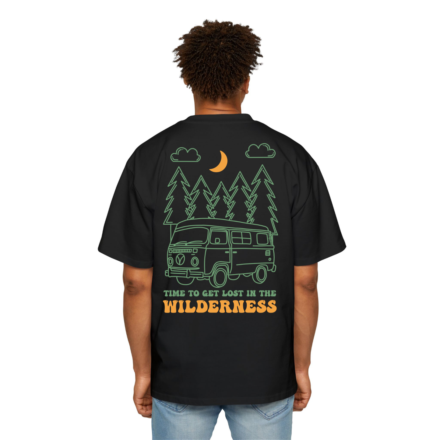 Camping Oversized Tee (Black)