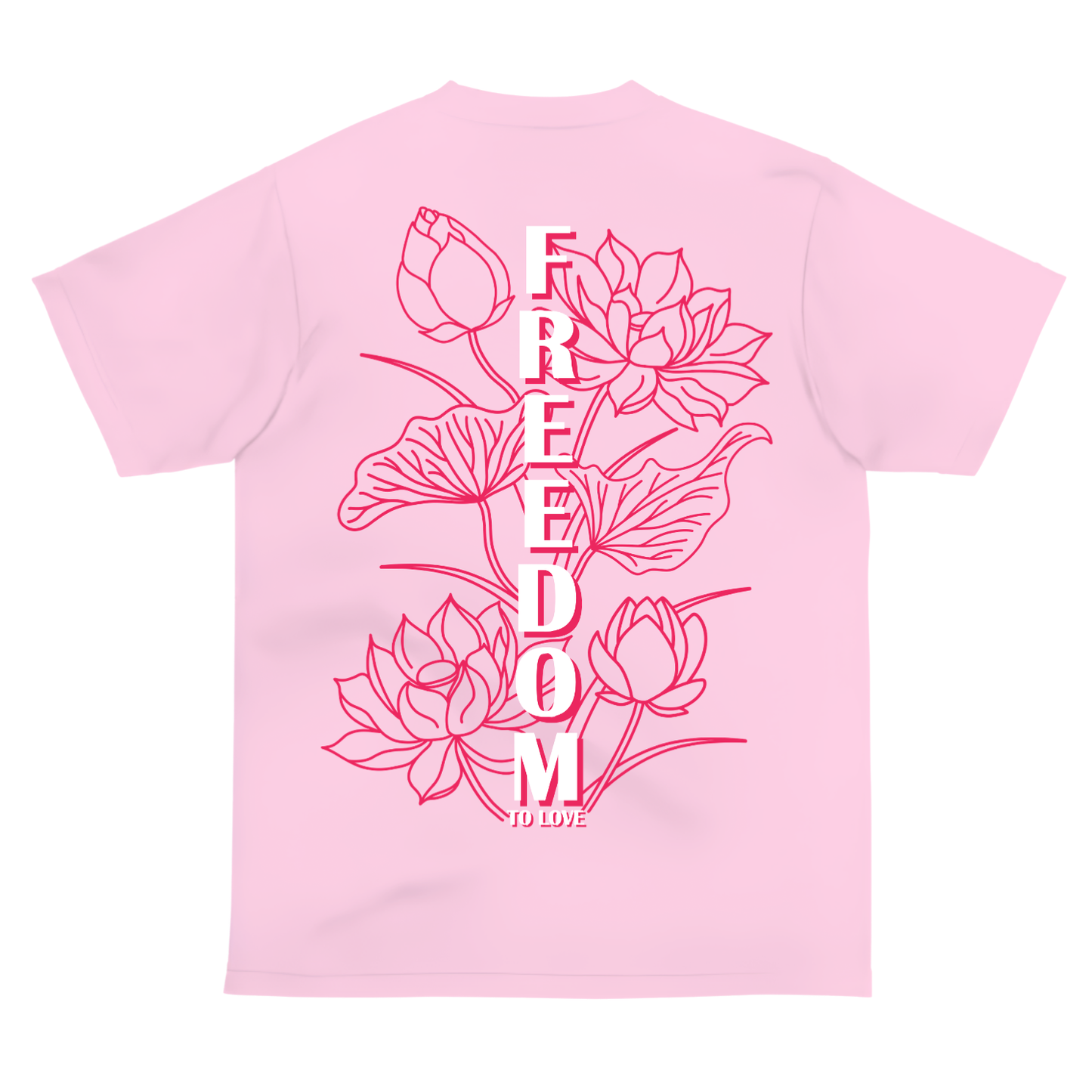 Freedom to Love Tee (Baby Pink)